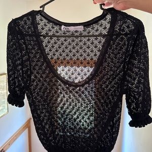 Zara crop sweater